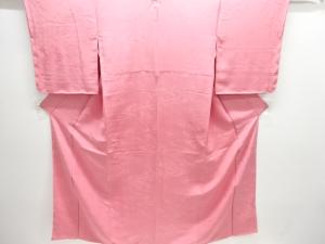 抽象模様織り出し一つ紋色無地着物